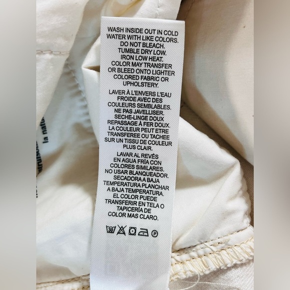 Frame High N Tight Striped Denim Mini Skirt, Color Sand Multi, Size 25 - Picture 9 of 11